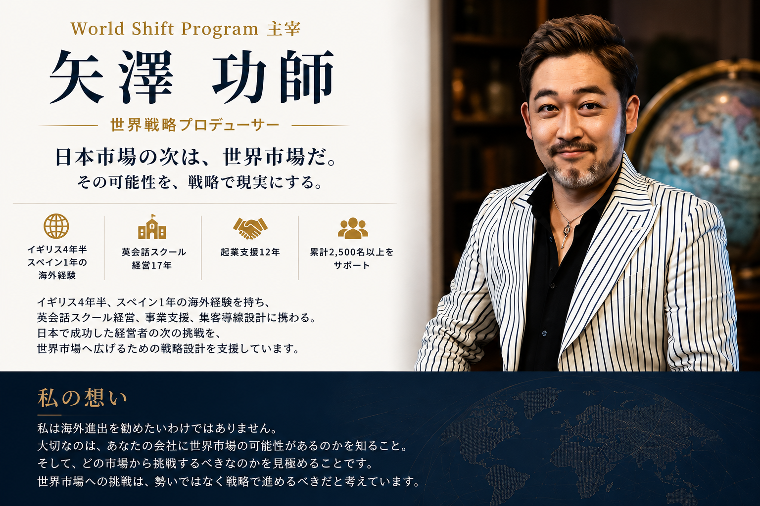 World Shift Program 主宰 矢澤功師